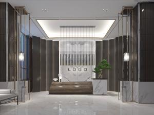 新中式酒店接待前台