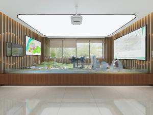 后现代售楼处规划沙盘展示