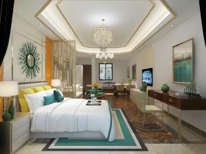 现代轻奢酒店客房标间