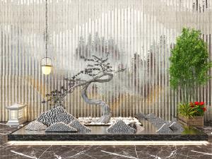 新中式景观小品