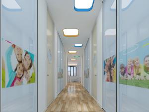 现代轻奢幼儿园走廊过道3d模型 现代轻奢幼儿园走廊过道