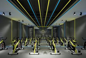 工业风健身房3d模型 工业风健身房