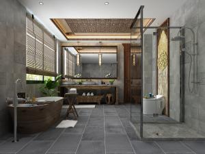 新中式卫浴间卫生间浴缸