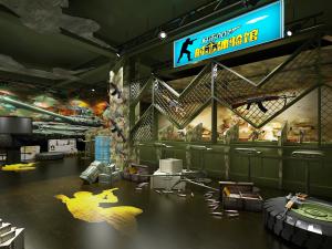 工业风射击场体验馆3d模型 工业风射击场体验馆