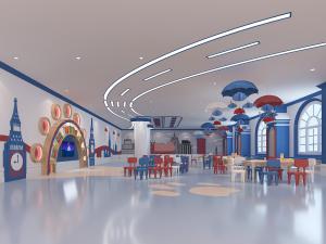 地中海幼儿园教室3d模型 地中海幼儿园教室