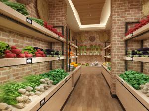 工业风生鲜超市蔬菜店