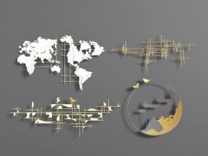 新中式金属墙饰挂件