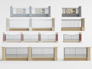 新中式石材围栏