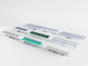 现代自行车雨棚