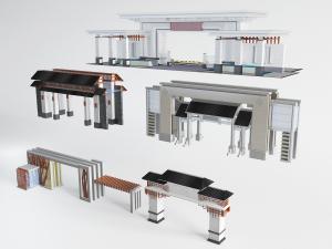 新中式小区社区大门