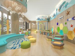 现代幼儿园活动室游乐区3d模型 现代幼儿园活动室游乐区