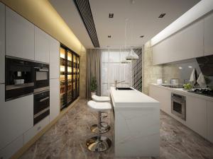 现代水吧台厨房