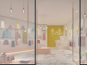 现代轻奢女士服装店