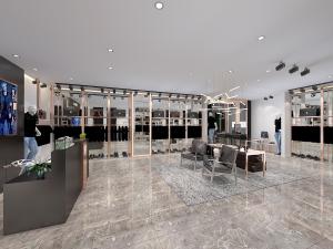 现代轻奢服装店箱包店