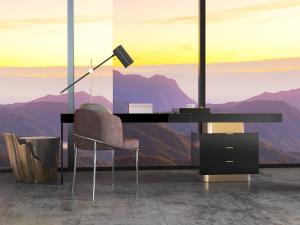 后现代书桌椅组合3d模型 后现代书桌椅组合