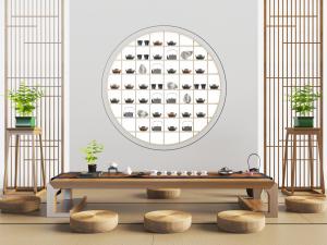 中式榻榻米实木茶桌坐垫