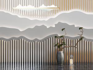 中式盆景景观小品