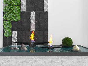 中式水景景观园艺小品