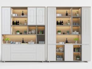 现代轻奢装饰置物柜