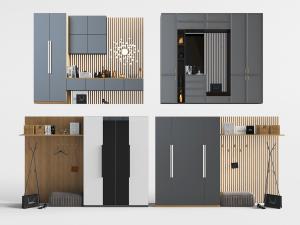 现代玄关储物鞋柜