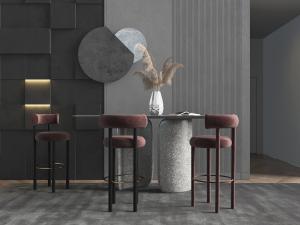 现代轻奢吧台吧椅