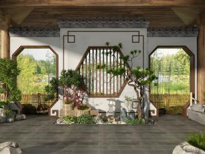 新中式景观小品