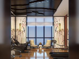 新中式健身房3d模型 新中式健身房