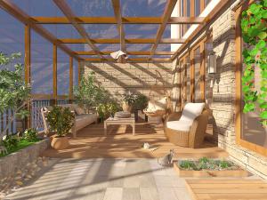 东南亚阳台阳光房