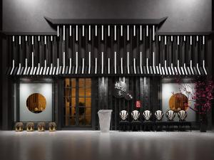 新中式餐馆饭店门头