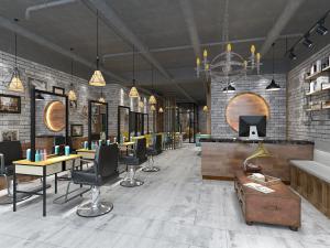 工业风美容美发理发店