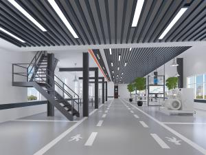 工业风车间机器设备