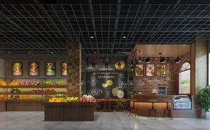 工业风水果店超市货架