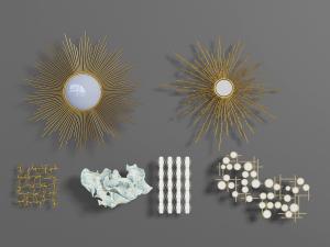 新中式金属墙饰挂件