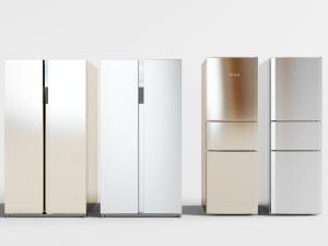 现代不锈钢电冰箱