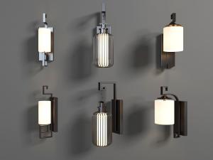 新中式黑金壁灯