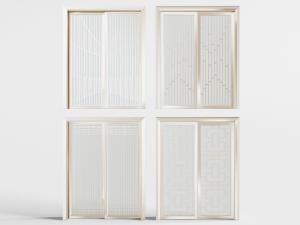 新中式玻璃推拉门