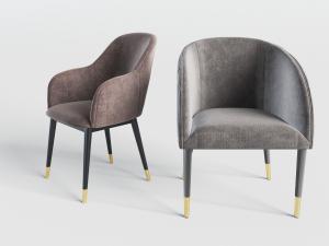 新中式布艺餐椅