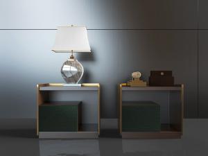 新中式床头柜床头灯