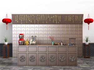 中式药房中药储物柜