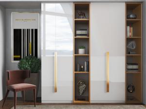 新中式装饰柜、休闲椅子