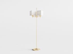 新中式方形灯罩的落地灯