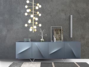 后现代电视柜树杈灯