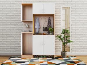 北欧实木玄关鞋柜