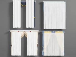 后现代窗帘纱帘