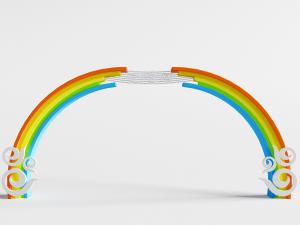 彩虹装饰门