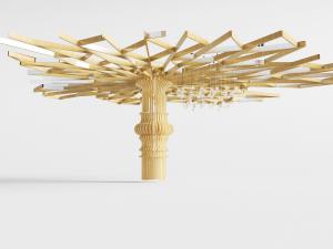 北欧人造树木条装饰树