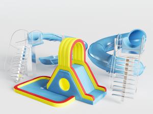 儿童滑滑梯游乐设备设施3d模型 儿童滑滑梯游乐设备设施