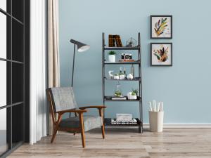 北欧单人沙发椅储物架置物架落地灯3d模型 北欧单人沙发椅储物架置物架落地灯