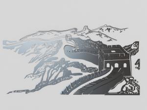 中式长城墙饰挂件