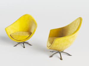 现代单人休闲沙发3d模型 现代单人休闲沙发